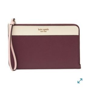 NWT Kate Spade - Cameron medium l-zip wristlet